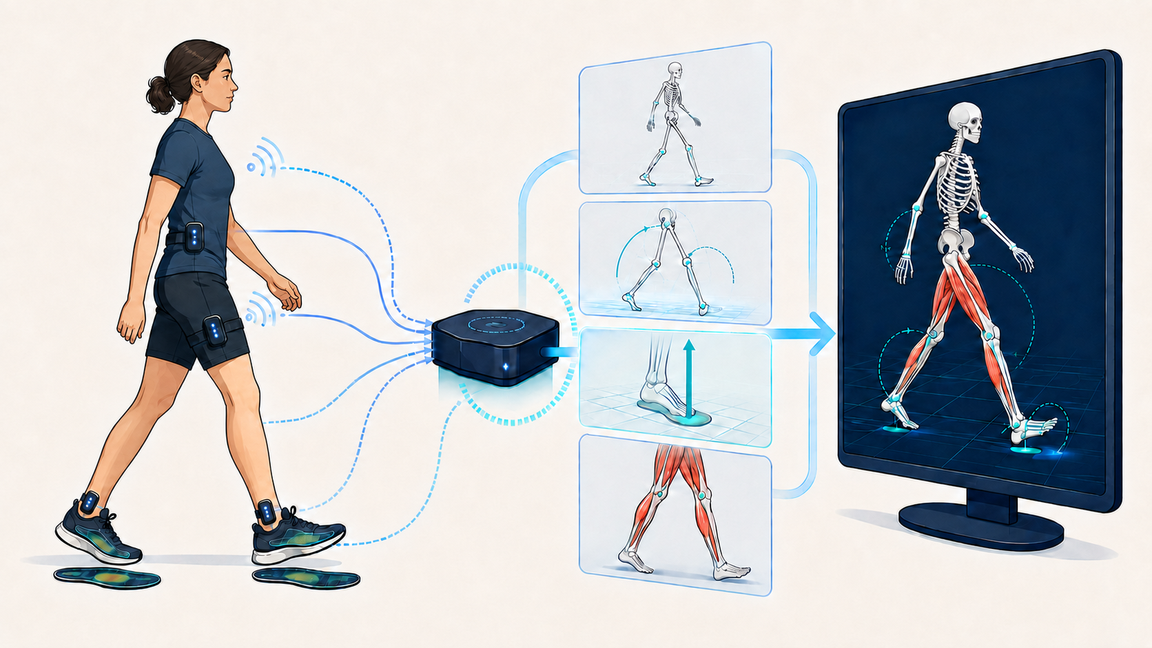 Real-time wearable sensor based motion analysis platform